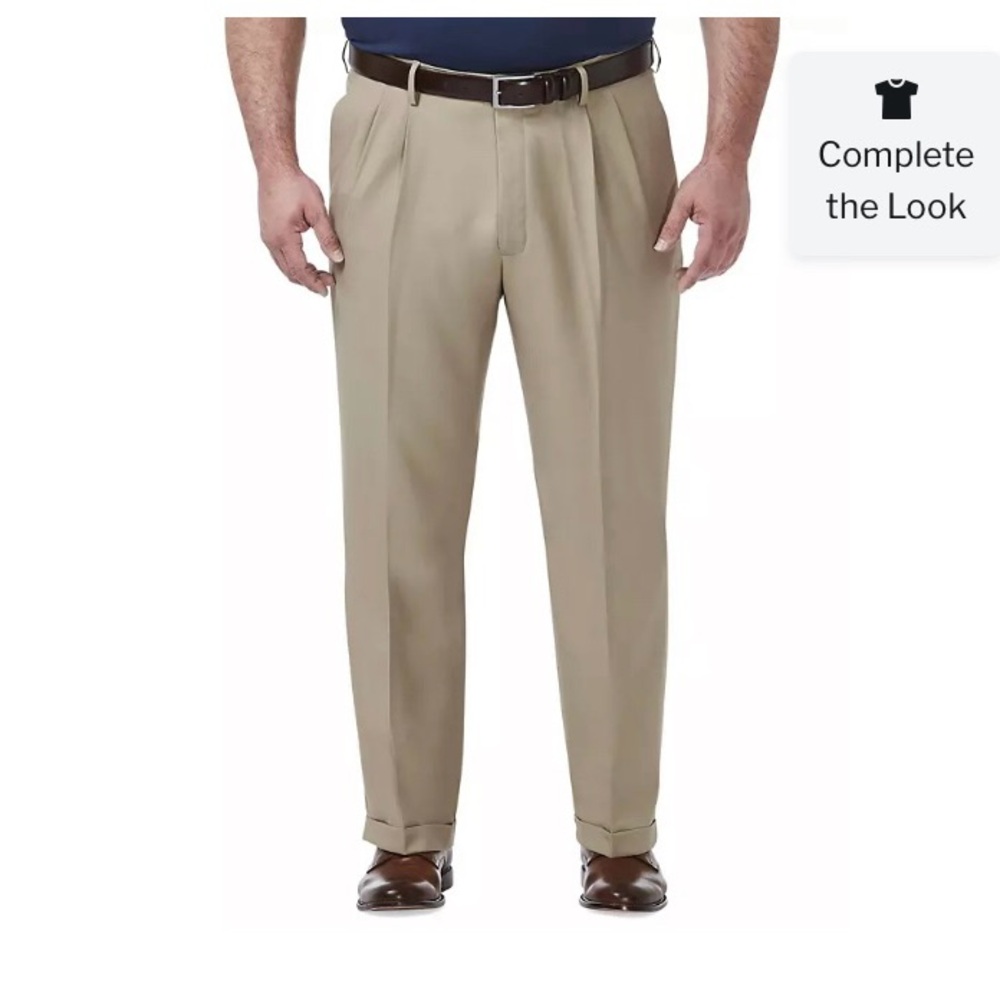 Big and Tall Classic Caramel/Tan Dress Pant